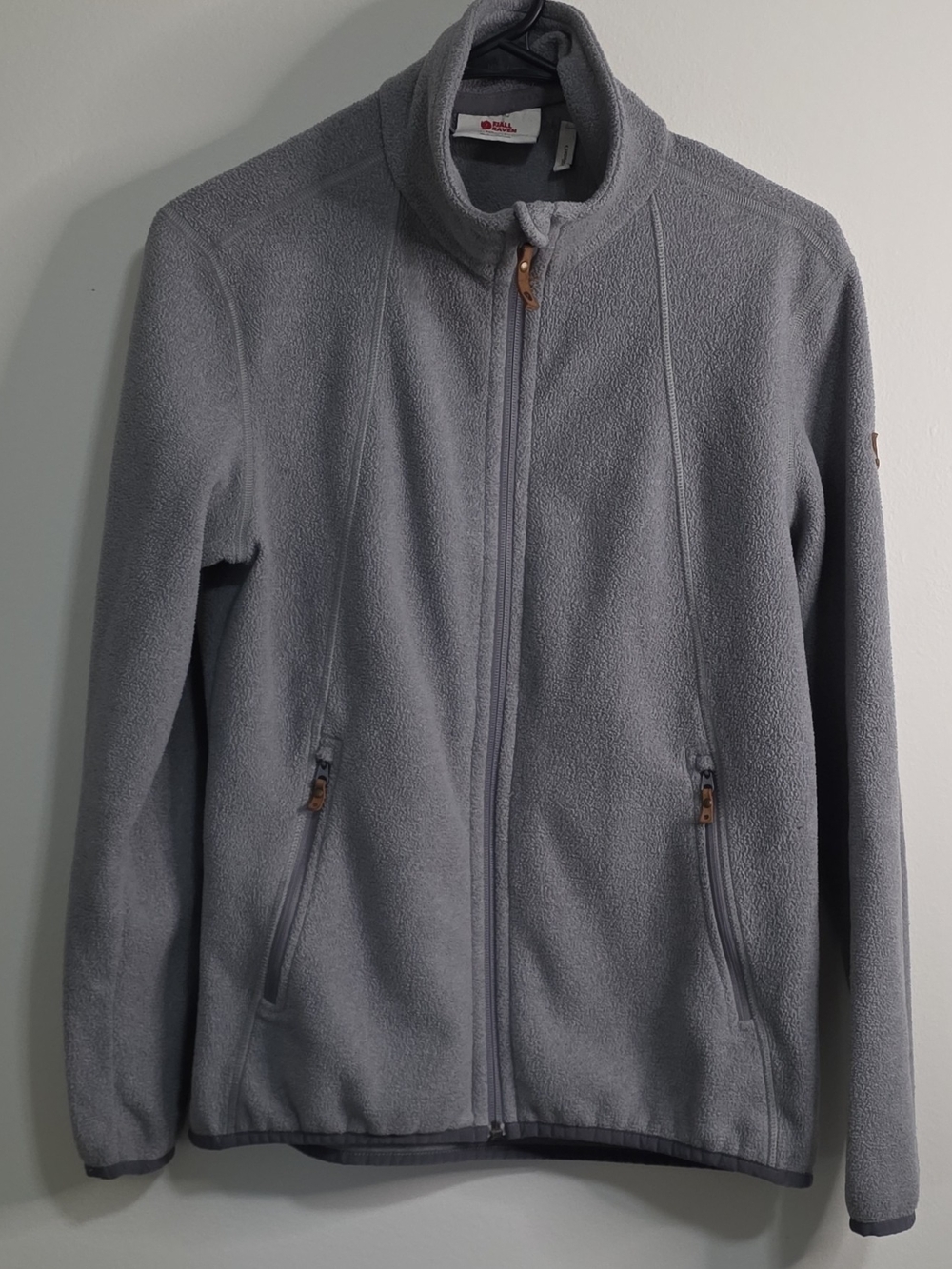 Fjallraven Ovik Women's Light Gray Full-Zip Fleece Jacket